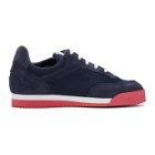 Comme des Garcons Shirt Navy and Red Spalwart Edition Pitch Sneakers