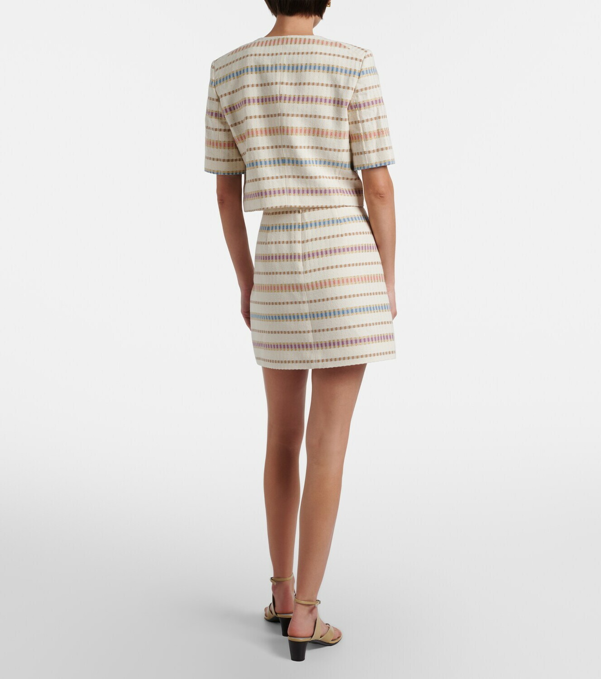 Veronica Beard Ohemia cotton and wool-blend miniskirt