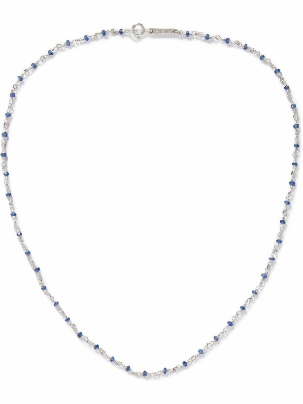 Photo: Pearls Before Swine - Taeus Silver Sapphire Necklace