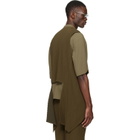 HOMME PLISSÉ ISSEY MIYAKE Khaki Tuxedo Pleats Vest