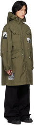 Undercover Khaki Printed Coat