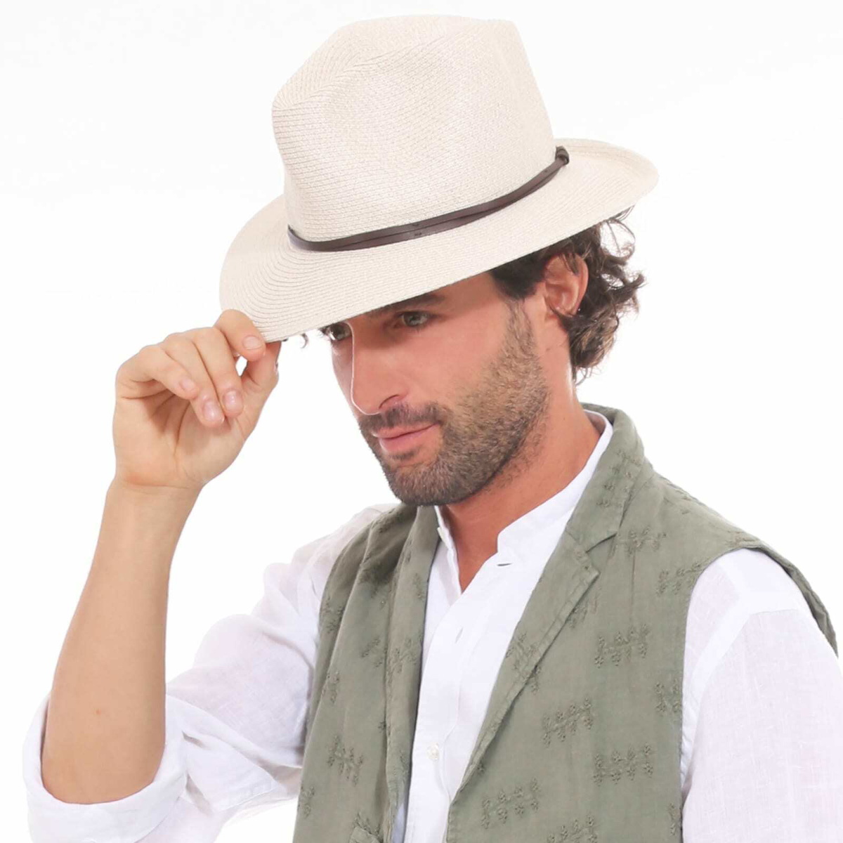 MC2 Saint Barth Military Green Chapeaux Hat