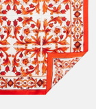 Dolce&Gabbana Majolica silk twill scarf