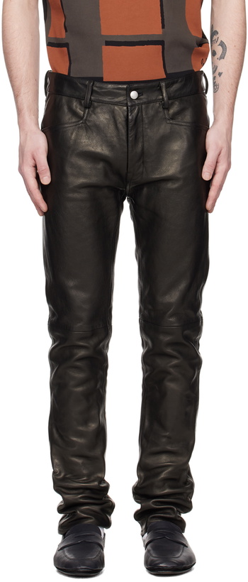 Photo: Rick Owens Black Tyrone Leather Pants