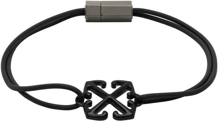 Photo: Off-White Black Arrow Rubber Bracelet