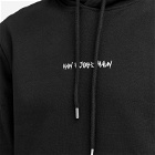Han Kjobenhavn Men's Graphic Font Hoodie in Black