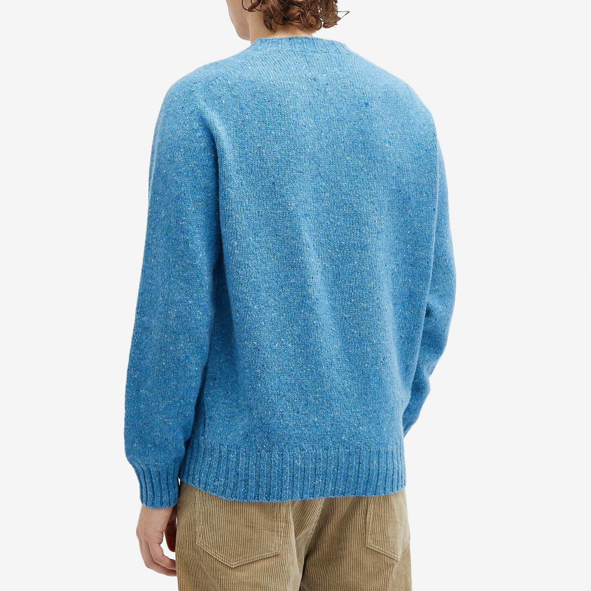 Howlin by Morrison Men's Howlin' Terry Donegal Jumper in Blue Fantasy