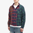 Dime Men's Triple Plaid Shirt in Multi