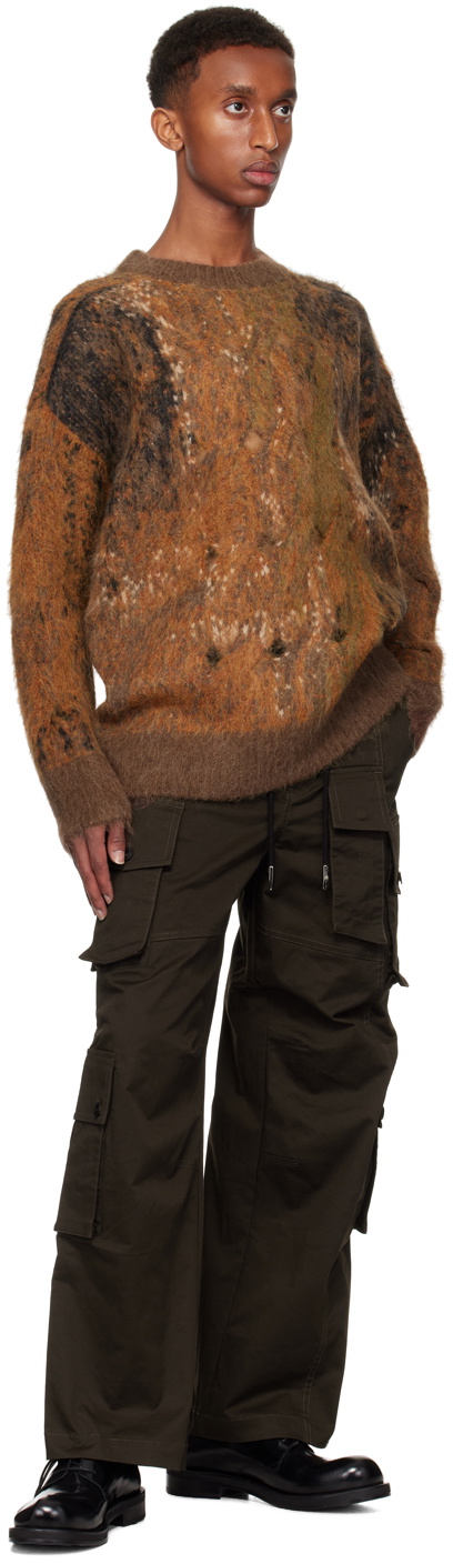 Feng Chen Wang Brown Gradient Sweater Feng Chen Wang