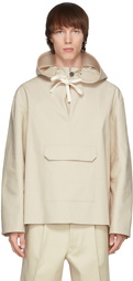 UNIFORME Beige Water-Repellent Hooded Parka Jacket