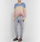 Isabel Marant - Drussellh Striped Mohair-Blend Sweater - Blue