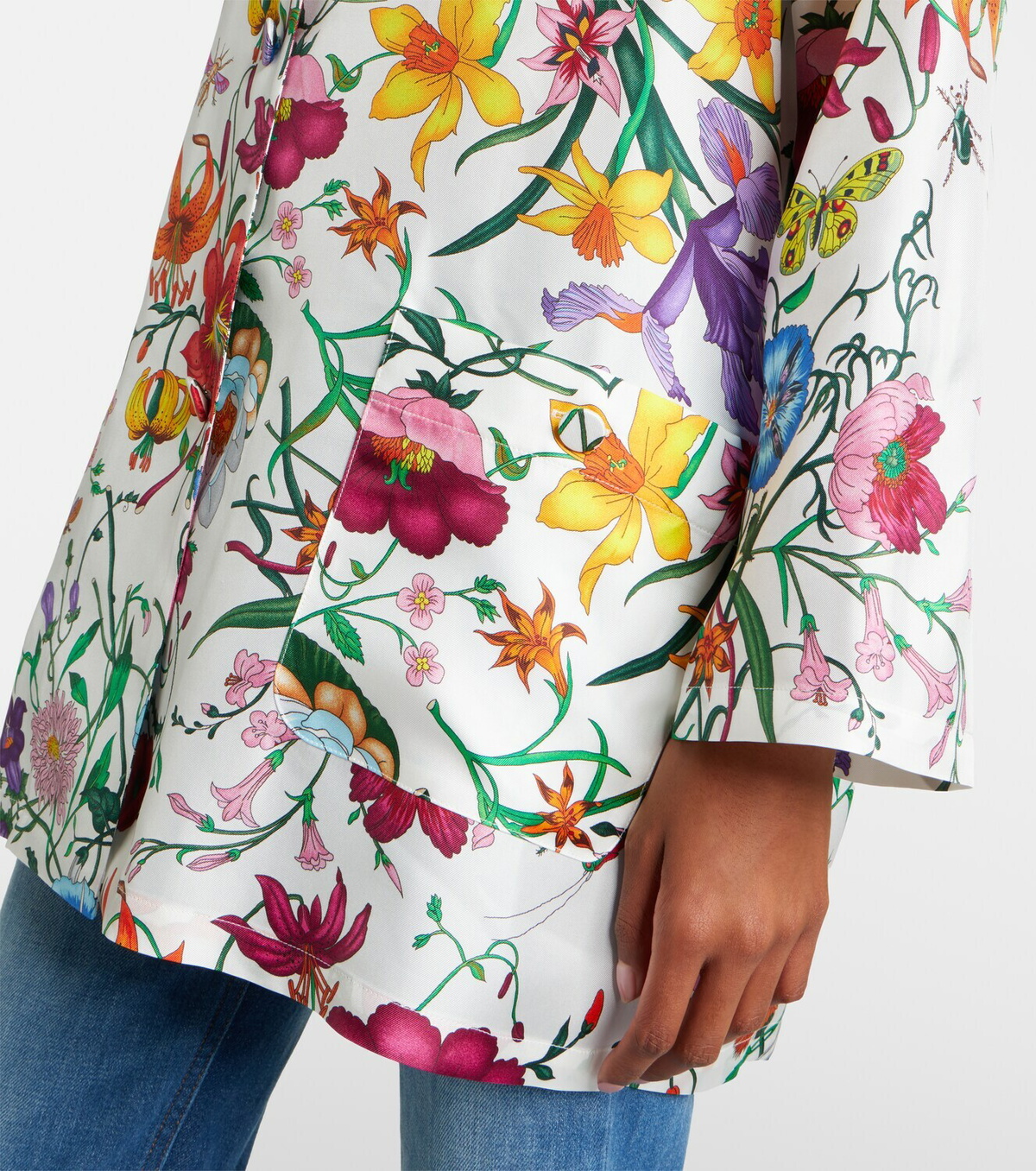 Gucci Floral silk twill shirt