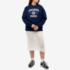 AMI Women's Paris Logo Sweat in Nautic Blue
