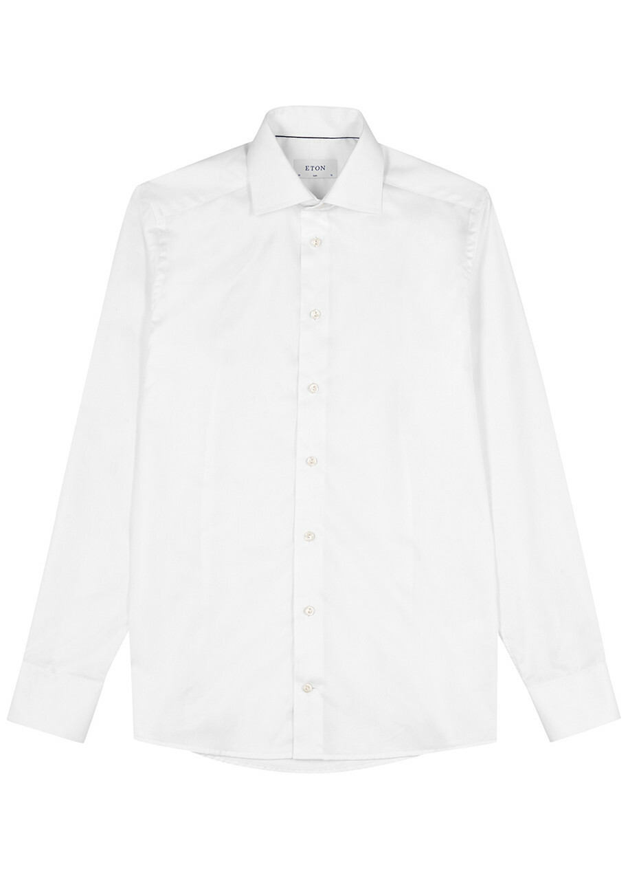 Eton White Cotton-twill Shirt