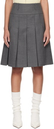 Fax Copy Express SSENSE Exclusive Gray Midi Skirt