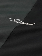 Neighborhood - Logo-Embroidered Two-Tone Twill Shirt - Black