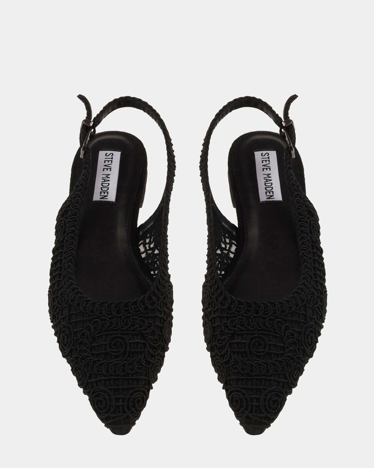 Steve Madden Dace Flats in Black Fabric