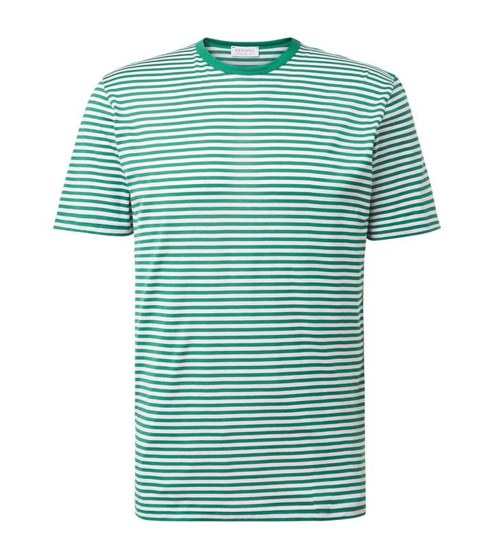 Photo: Sunspel Striped cotton T-shirt