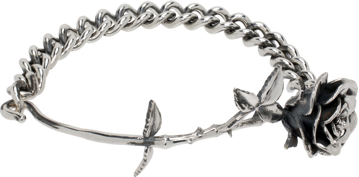 Photo: Enfants Riches Déprimés Silver Rose & Chain Bracelet