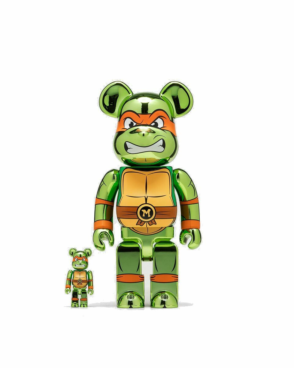 Photo: Medicom Bearbrick 100% 400% Tmnt Michelangelo Chrome Green - Mens - Toys