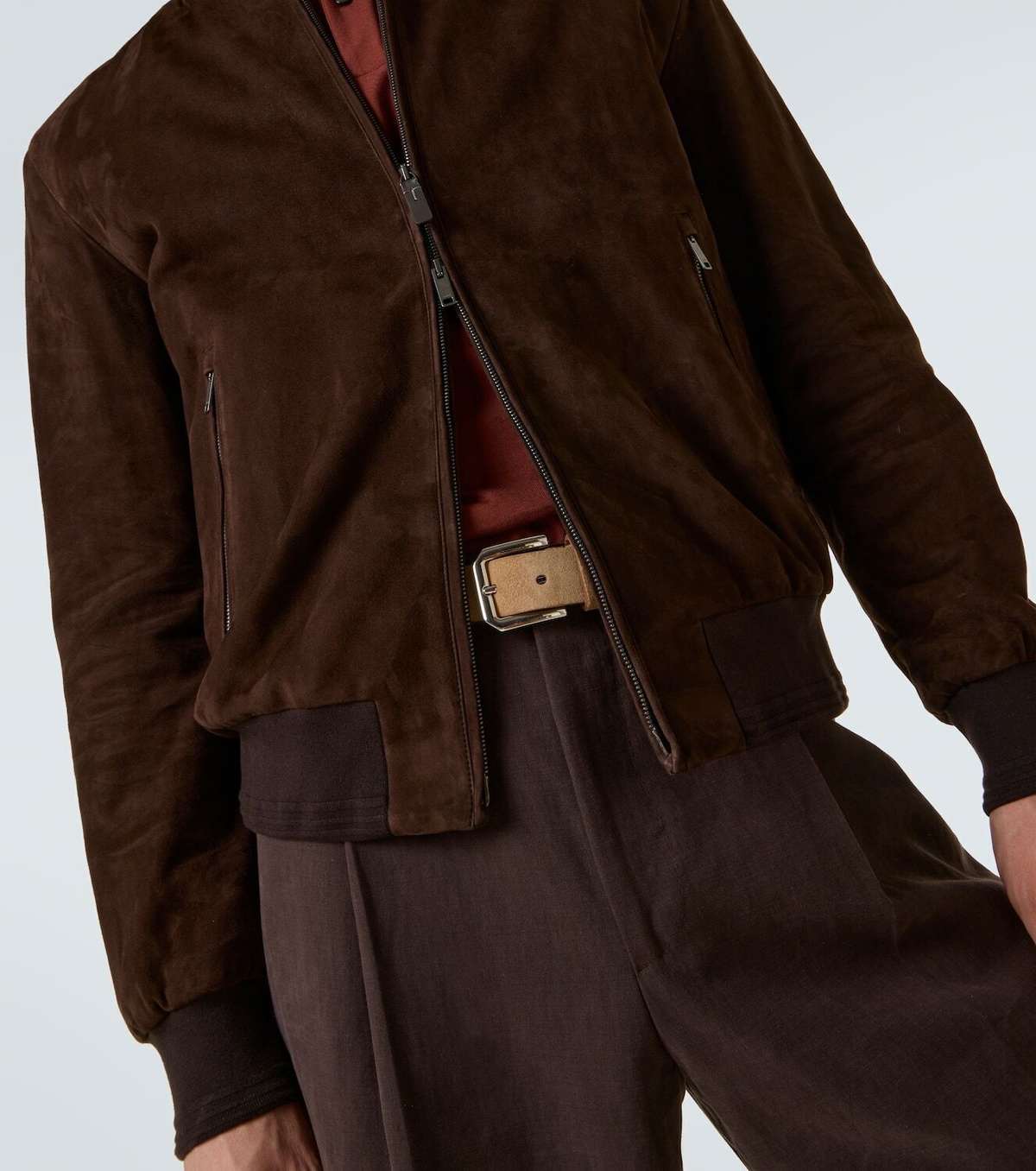 Tod's Suede bomber jacket