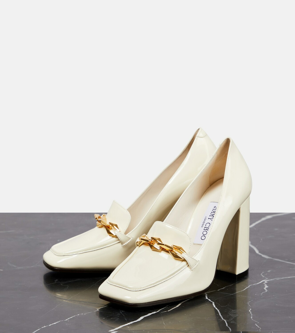 Jimmy Choo - Diamond Tilda leather loafer pumps Jimmy Choo