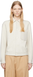 ZEGNA White Spread Collar Jacket