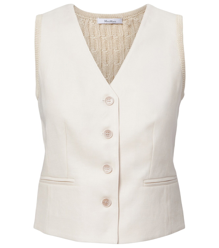 Photo: Max Mara Calibri cable-knit linen vest