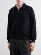 ATON - Silk And Wool-Blend Fleece Jacket - Black