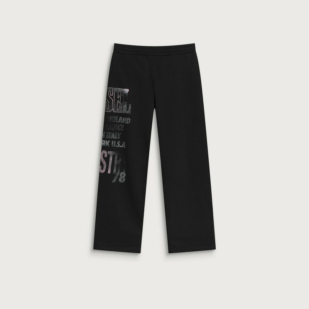 Diesel Men's Tour Open Hem Sweatpants in Black