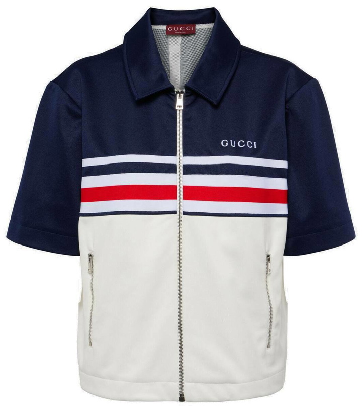Photo: Gucci Logo technical jersey jacket