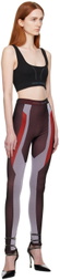 Heron Preston Brown & Red 3D Leggings