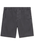 JAMES PERSE - Stretch Supima Cotton-Canvas Drawstring Shorts - Gray