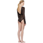la fille dO Black Long Sleeve One Dance Bodysuit