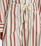 SIR Alva striped cotton wide-leg pants