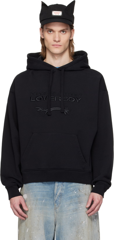 Photo: Charles Jeffrey LOVERBOY Black Logo Hoodie