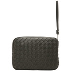 Bottega Veneta Grey Intrecciato Pouch