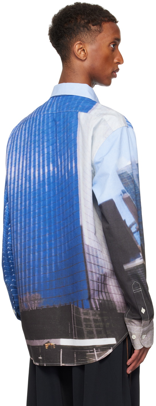 Mowalola Blue Taxi Shirt