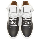 Giuseppe Zanotti Black and White Double May London High-Top Sneakers