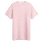 Jil Sander Women's Textured T-Shirt Dress in Candy Pink