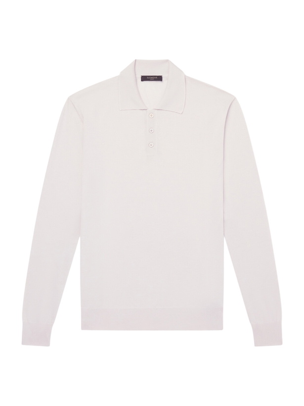 Photo: Slowear - Slim-Fit Cashmere and Silk-Blend Polo Shirt - Neutrals