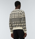 Saint Laurent - Intarsia cotton-blend sweater