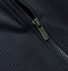 Hugo Boss - Perforated Cotton Zip-Up Sweatshirt - Blue