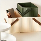 Hachiman Omnioffre Stacking Storage Box - Small in Dark Green