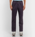Gramicci - Slim-Fit Belted Cotton-Blend Twill Trousers - Blue