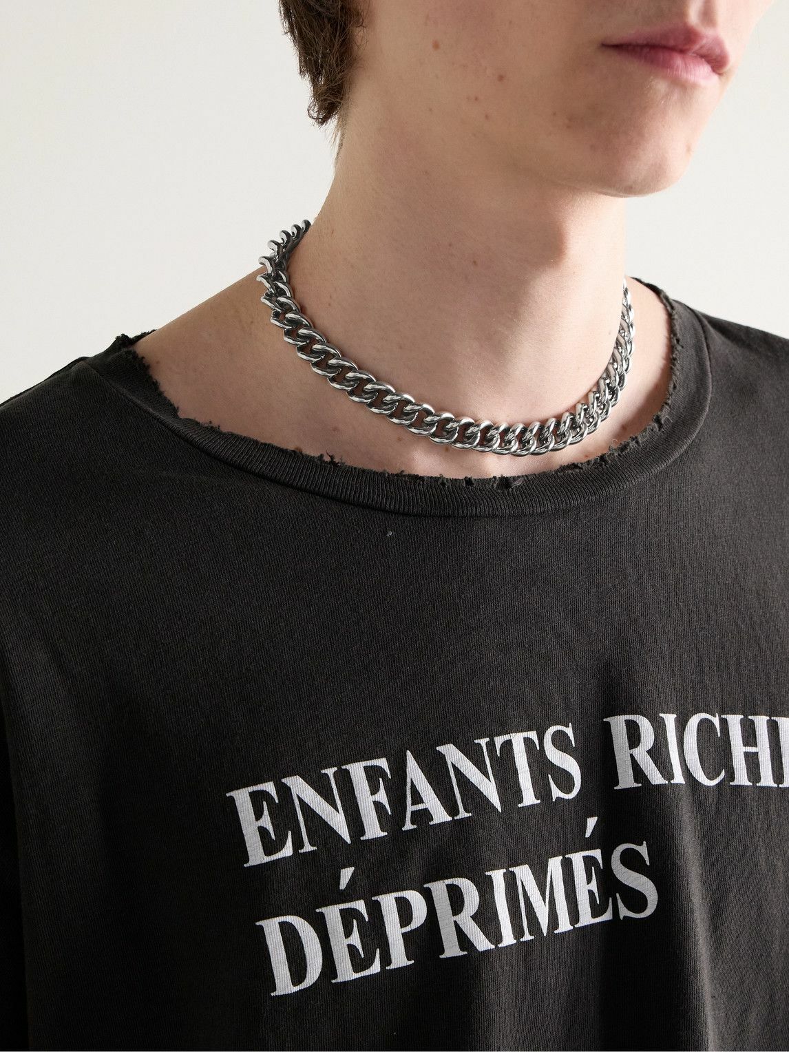 Enfants Riches Déprimés - Silver Chain Choker Enfants Riches Deprimes
