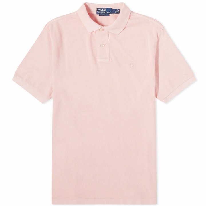 Photo: Polo Ralph Lauren Men's Mineral Dyed Polo Shirt in Rose