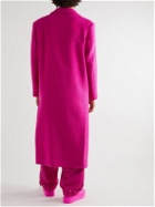 Valentino - Oversized Virgin Wool-Blend Bouclé Coat - Pink