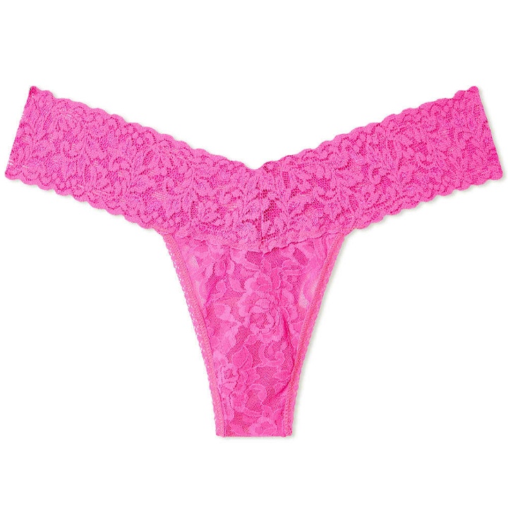 Photo: Hanky Panky Women's Low Rise Thong Brief in Passionate Pink