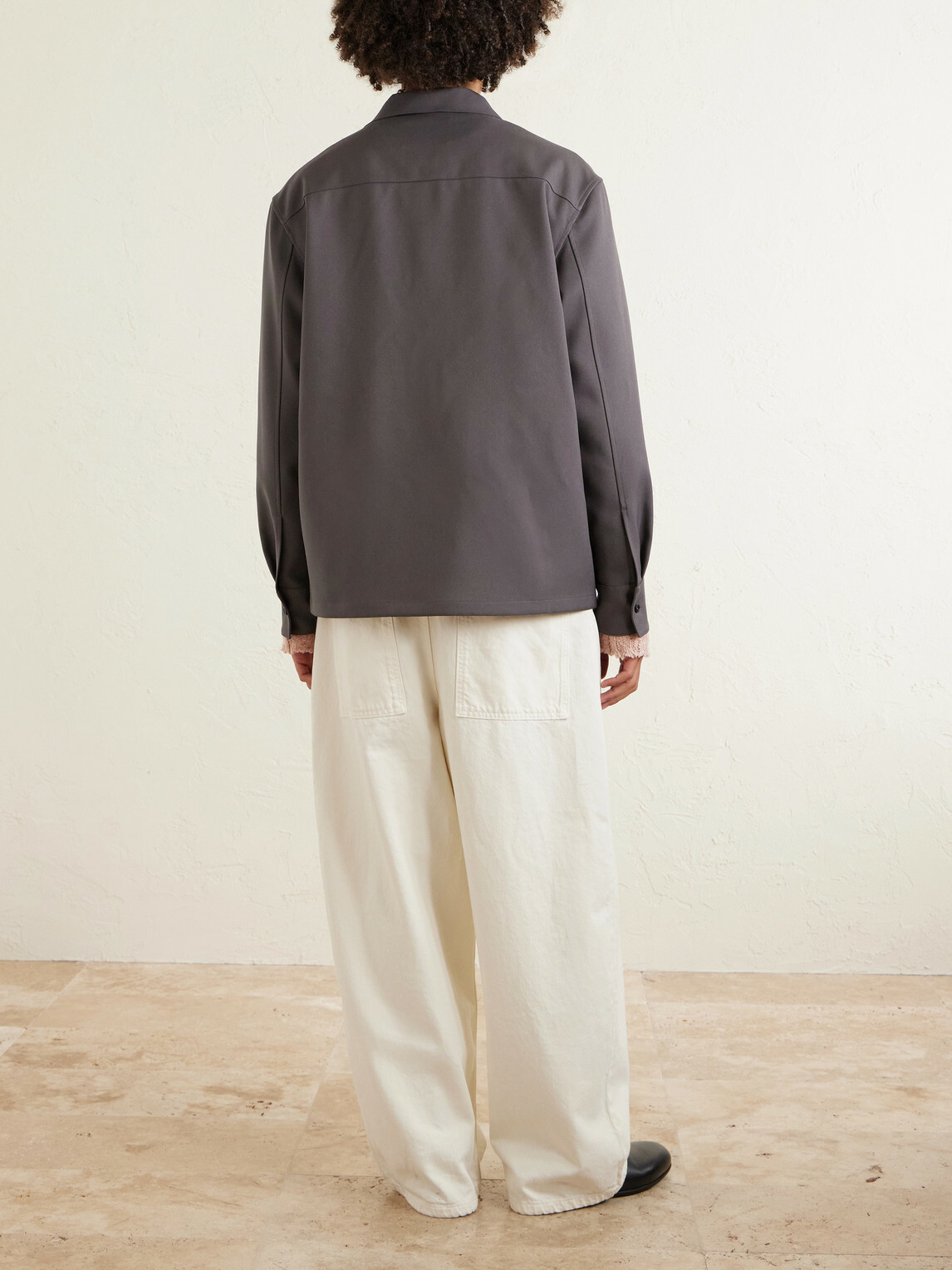 Jil Sander - Twill Zip-Up Overshirt - Gray